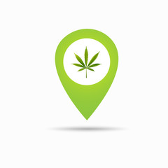 Marijuana, Cannabis icons Marijuana Legalization. Isolated vector illustration.