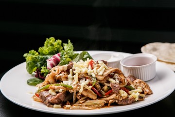 Salad on a plate