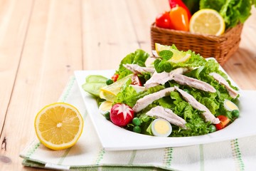 Chicken Salad on Plate
