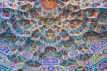 Geometrical Islamic mosaic patterns 