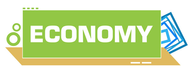 Economy Green Blue Borders Circles 