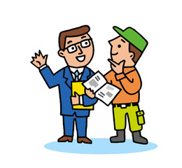 セールスマンと客