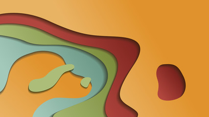 Abstract paper cut background. Unique colorful background. Abstract vector styles can be used in cover designs, book designs, posters, wallpapers.