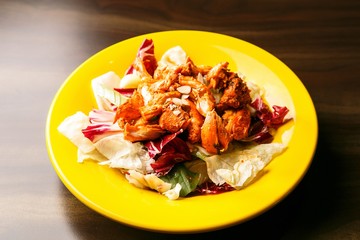 Western home-cooked food on a plate