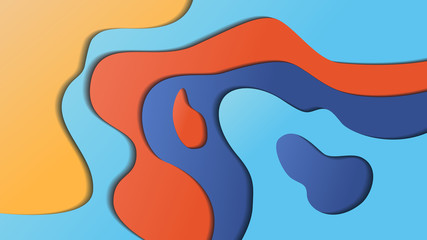 Abstract paper cut background. Unique colorful background. Abstract vector styles can be used in cover designs, book designs, posters, wallpapers.