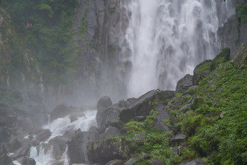 Blurred shot of Nashi waterfall