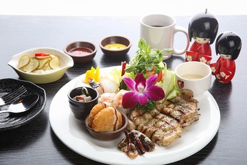 Barbecue on a plate