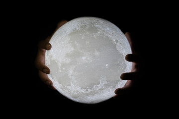 Full moon in hands 