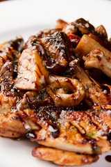 Barbecue on a plate