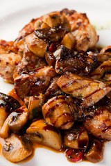 Barbecue on a plate