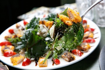Salad on a plate