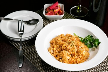 Fried rice on plate