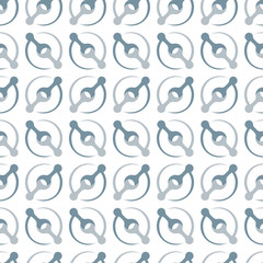 Vector simple geometrical blue and grey horizontal