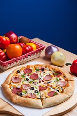 Pizza on the table