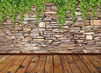 Fototapety  3d nature wallpaper and background stone brick