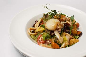grilled sea food in a plate
