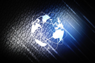 2d rendering abstract world concept