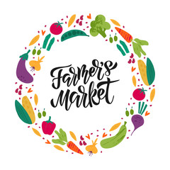 Farmer Market vector banner