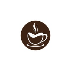 Coffee cup logo template vector icon
