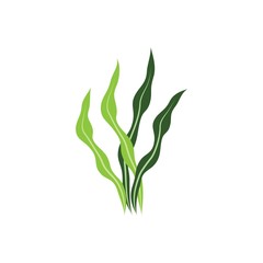 Seaweed logo template vector icon