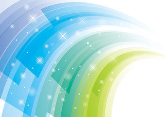 アブストラクト　曲線　青系