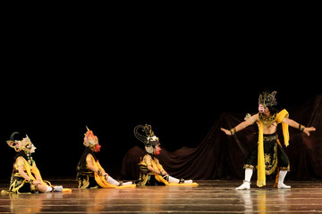 Tari Topeng Panji / Panji Traditional Dance. Traditional mask dance 