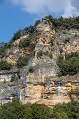 Belvedere viewpoint in  the Jardins de Marqueyssac in the Dordogne region of France