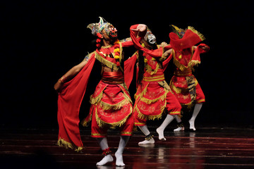 Tari Topeng Panji / Panji Traditional Dance. Traditional mask dance 