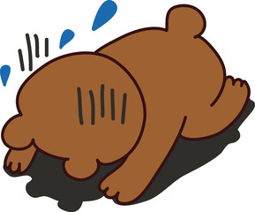 土下座する　クマくん　cuma