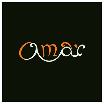 Logo Design for Omar or Umar in english and Arabic word in one design