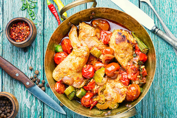 Delicious chicken meat