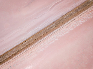 Fototapeta premium Lake Bumbunga Aerial, Pink Lake, Lochiel, South Australia, Australia - 2