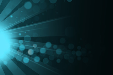 Bokeh summer background with sun ray on Christmas holiday background