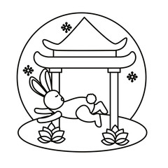 Mid autumn festival vector design