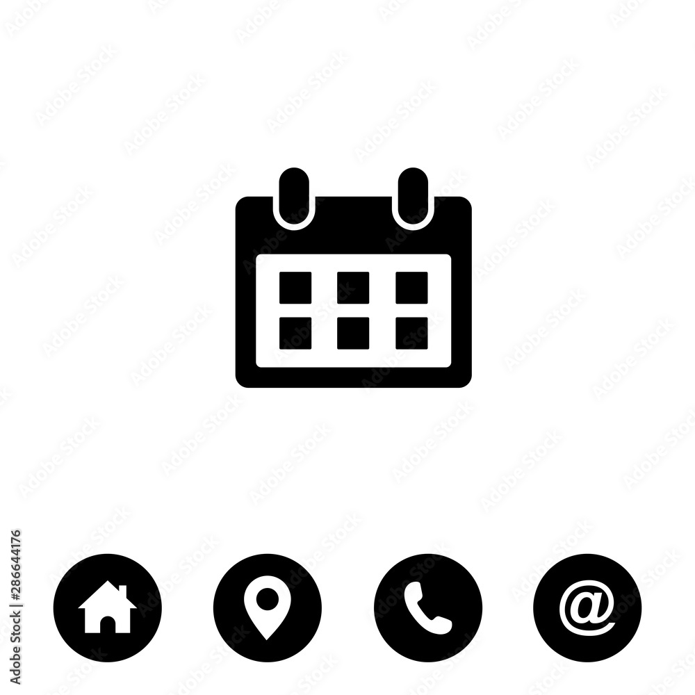 Poster calendar line icon vector. calender symbol. symbol for web site computer and mobile vector.