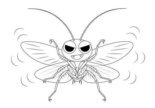 ゴキブリ キャラクター ぬりえ イラスト クリップアート Stock Illustration Adobe Stock