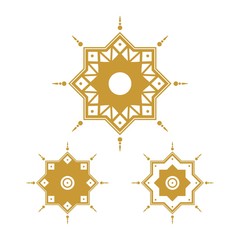 Vector logo illustration of a modern ornament symbol