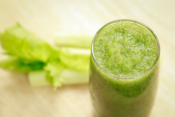 Celery juice for healthy drinking 