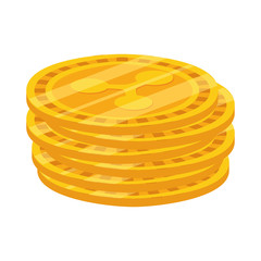 Isolated Ripple coin vector design
