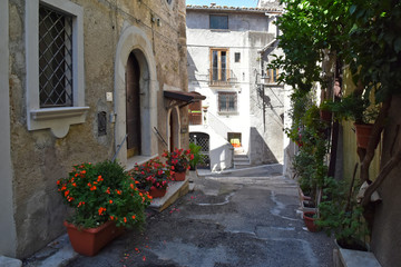 Fototapeta na wymiar A day of vacation in San Lorenzello, a small Italian village