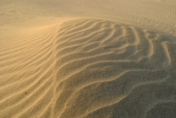 Fototapeta na wymiar Sand dune at Parangkusumuo Beach, Yogyakarta, Indonesia.