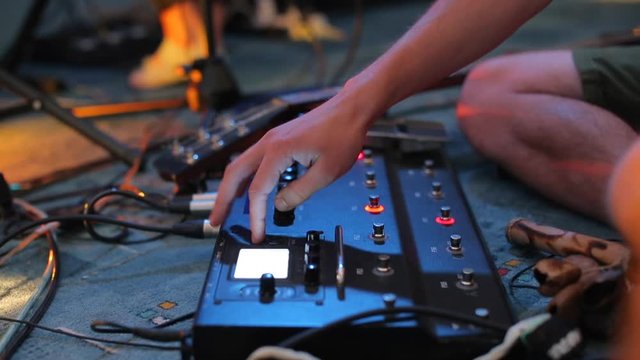 music teacher makes electronic music