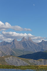 Famous peaks of Aiguilles d'Arves in french Alps