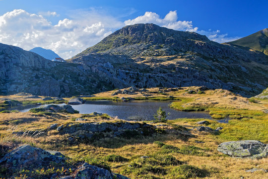 Potron Lake And Col De La Croix De Fer