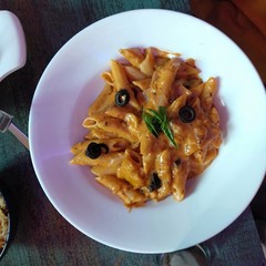pasta with tomato sauce and cheese