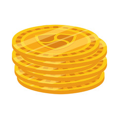 Isolated nem coin vector design