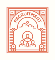 RECRUITMENT ICON CONCEPT