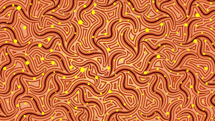 Illustration based on aboriginal style of seamless pattern background.