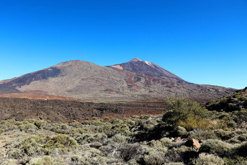 Fototapeta na wymiar Mount Teide in Teide National Park, Spain