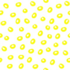 abstract background with circles yellow seamless pattern